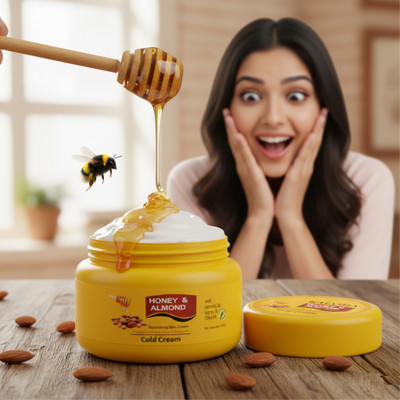 KAIASHA Almond & Honey Moisturizer Cream suits normal to oily skin types.(200 ml)