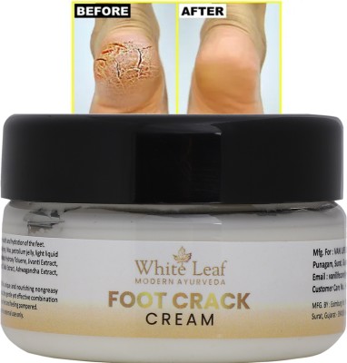 White Leaf Foot Crack Scrub For Dry Cracked Heels & Feet Foot Cream (50gm) Pack of 1(50 g)