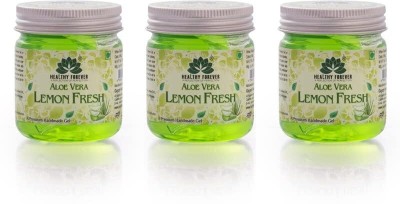 healthy forever Homemade Lemon Fresh Gel with Pure Aloe Vera Extract for All Skin Type Pack, 3(120 ml)