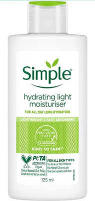 Simple Hydrating Light Moisturizer Fast Absorbing Vitamin B5 +E 125mL(126 ml)