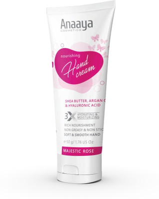 anaaya Nourishing Hand Cream | Majestic Rose | Shea Butter & Cocoa with Argan Oil(50 g)