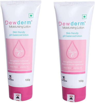 Dewderm Moisturising lotion WITH VITAMIN E (100 G * 2 PACK)(200 g)