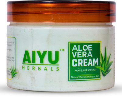 AIYU HERBALS Aloe Vera Cream Hydrating Face & Body Lotion with Rose Oil for Glowing Skin(250 g)