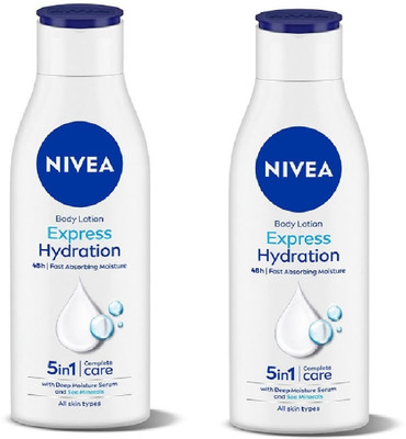 Nivea Men Express Hydration Body Lotion For Moisture & Fresh Skin-200ml (PACK OF 2)(400 ml)