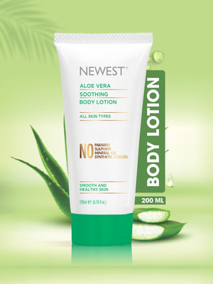 NEWEST ALOE VERA BODY LOTION | 24H HYDRATION, NON-STICKY & FAST ABSORBING(200 ml)