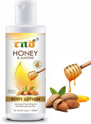 RND Honey & Almonds Advanced Nourishing Body Lotion for Normal to Dry skin(200 ml)