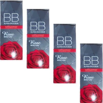 NG MART BB ROSE BLEMISH BALM CREAM FOR ROSE MOUISTURE & SKIN BRIGHTNING PACK OF - 4(160 g)