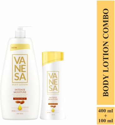 VANESA Intense Moisture Body Lotion With Almond Oil & SPF 15(500 ml)