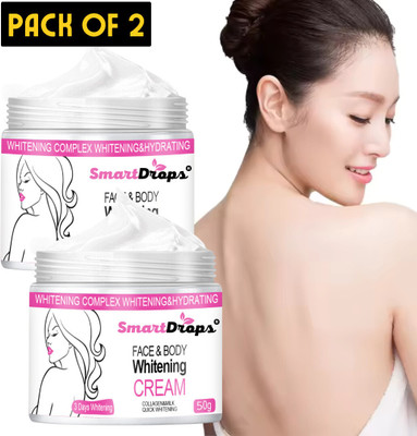 smartdrops Face Whitening Cream Skin Tone Corrector with Aloe Vera & Vitamin E(100 g)