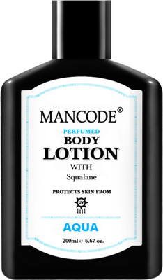 MANCODE Aqua Perfumed Body Lotion with Squalane for Protects Skin From UV(200 ml)
