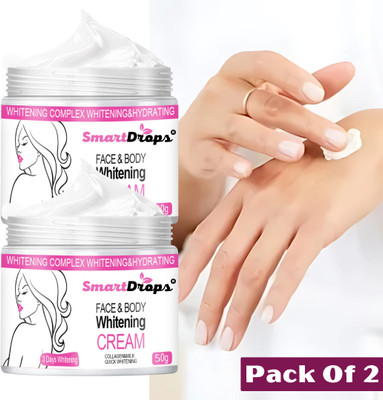 smartdrops Daily Use Whitening Cream for Face with Skin Brightening Formula and Oil Control(100 g)