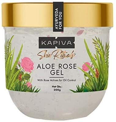 Kapiva Skin Rituals Aloe Rose Gel-Clinically Tested Rose Actives For Oil Control(200 g)