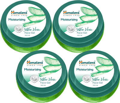 HIMALAYA Moistrurizin Aloe Vera Face Gel 100ML (pack of 4)(400 ml)
