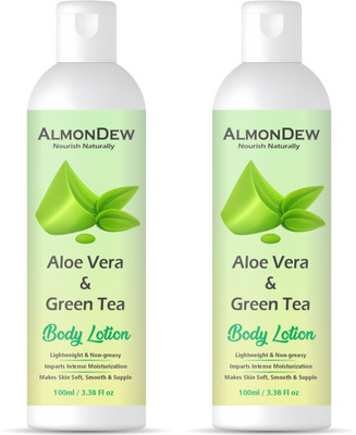 BROER Aloe Vera & Green Tea Hydrating Body Lotion for Soft Smooth Skin(200 ml)