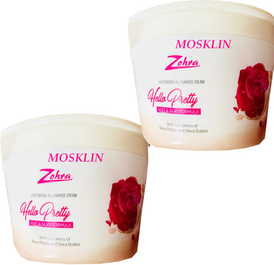 MOSKLIN ZOHRA HELLO PRETTY CREAM FOR SOFT & SMOOTH BRIGHTER SKIN PACK OF - 800ml x 2(1600 ml)