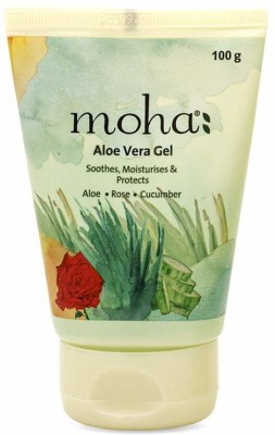 Moha Aloe vera Gel enriched With Rose and Cucumber (100 gm)(100 g)