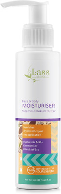 LASS NATURALS Vitamin E Moisturizing Lotion for All Skin Types | With Chamomile & Kokum Butter(100 ml)