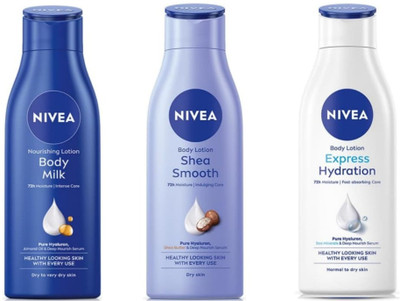 NIVEA Express Hydration & Bodymilk 75ml Smooth Milk 75mlLotion(225 ml)