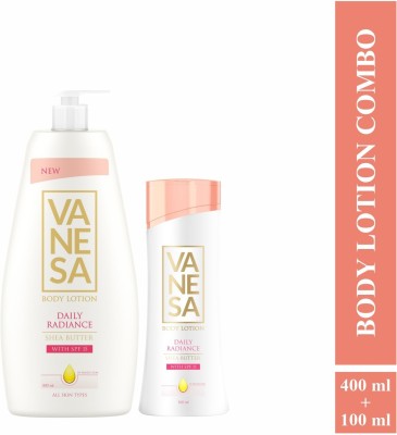 VANESA Daily Radiance Body Lotion With Shea Butter & SPF 15(500 ml)