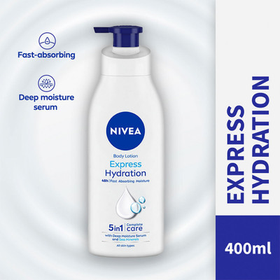 Nivea Men Express Hydration Body Lotion for Men &Women with Deep Moisture Lotion(PACK OF1)(400 ml)