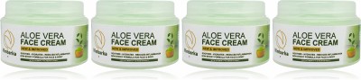 NIMBARKA Aloe Vera Face Cream Soothes, Hydrates, Reduces Inflammation, 50 ML Pack of 4(200 ml)