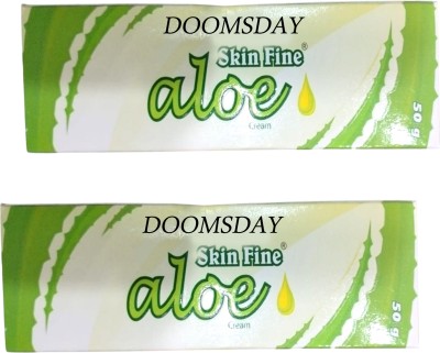 DOOMSDAY ALOE CREAM WITH ALOEVERA EXTRACT BRIGHTEING&SOFT SKIN(50G X 2)PACK OF2(100 g)