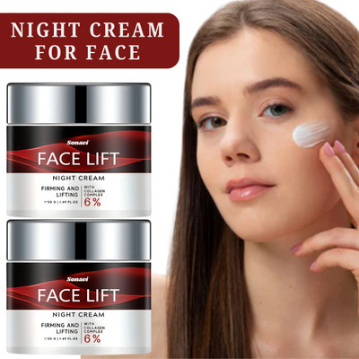 Sonavi Face Lift Night Cream, Night Moisturizer for Men & Women(100 g)