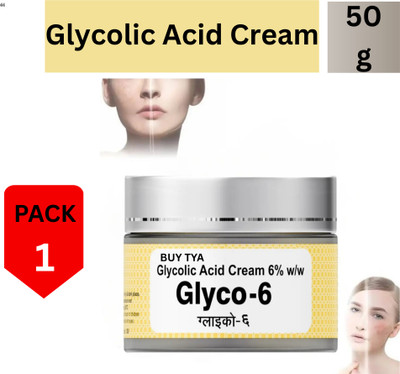 Buy TYA Glycolic 6 Cream 50gm Bright Clear Skin AHA Cream 1pc(50 g)
