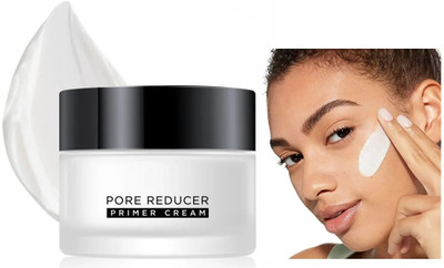 HUZURLU Pore Reducer Primer Cream - Silky Smooth Perfection for Flawless Complexion(50 g)