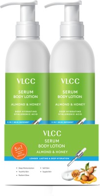 VLCC Almond & Honey Serum Body Lotion with Hyaluronic Acid - B1G1(600 ml)