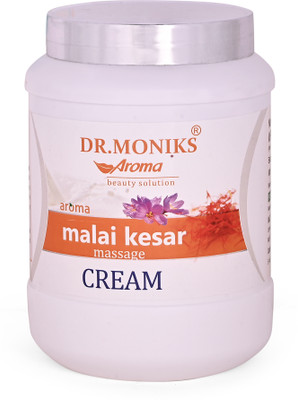 DR.MONIKS Aroma Malai Kesar Cream 1 KG with Natural Extracts for Glowing Skin(1000 ml)