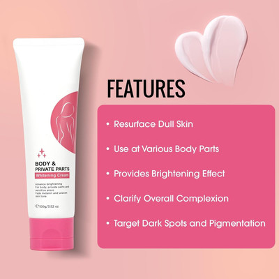 HUZURLU Bikini And Skin Whitening Cream For All Skin Type(100 g)