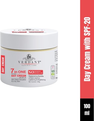 Verdant Natural Care 7 in One Lightening & Brightening Day Cream with SPF 20(100 g)