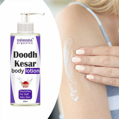 PARK DANIEL Doodh Kesar Body Lotion For Natural Glowing and Smooth Skin Pack of 1 of 200ML(200 ml)