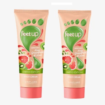 Oriflame Sweden feet up limited edition refreshing foot cream ( pack of 2 )(150 ml)