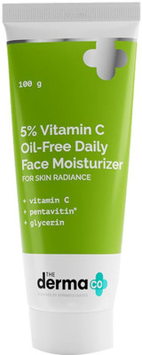 The Derma Co 5% Vitamin C Oil-Free Daily Face Moisturizer for Skin Radiance(100 g)