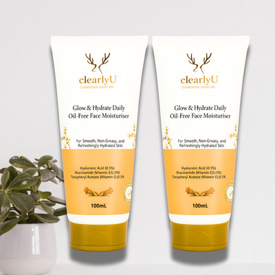 clearlyU Shine-Free Face Cream for All-Day Matte Finish Unisex 200 ml(200 ml)