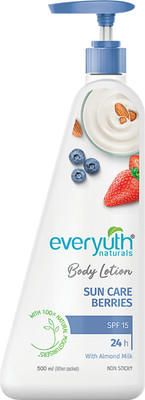 Everyuth Naturals Body Lotion with Sun Care BerriesSPF 15 24 hr Moisturization Non-sticky(500 ml)