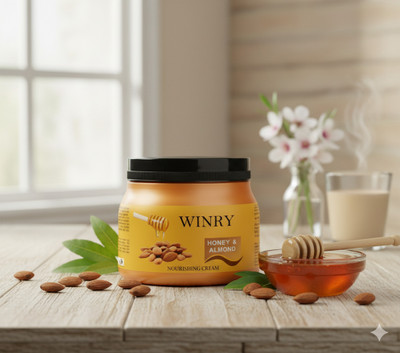 winry Deep Moisture Lock Formula for Dry & Dull Skin honey and almond cold cream(200 g)