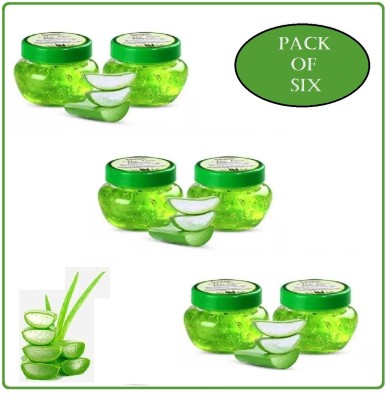 YHI AloeVera Moisturizing Massage Gel for Face & Body Pack of SIX (60 ml Each)(360 ml)