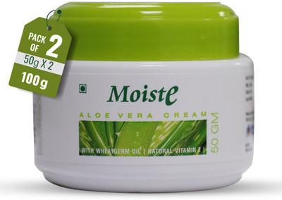 Moiste Aloe Vera Moisturizing Cream - Pack of 2(100 g)