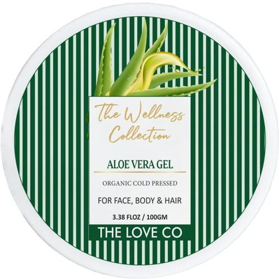 THE LOVE CO Pure Aloe Vera Gel, Refreshing Hydration & Soothing Formula(100 g)