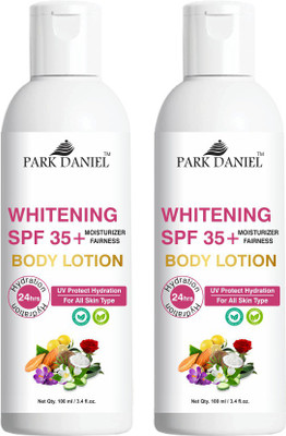 PARK DANIEL Skin Whitening SPF 35+ Detan Moisturizing Body Lotion Pack 2 of 100 ML(200 ML)(200 ml)