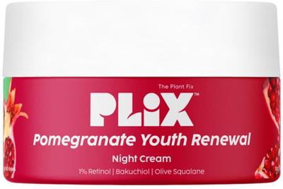 The Plant Fix Plix Pomegranate 1.20% Retinol & 1% Bakuchi Oil Anti Ageing Night Cream(50 g)