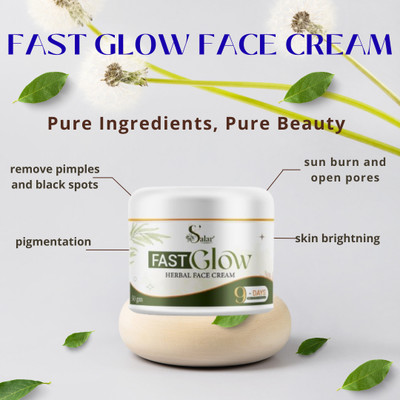 SALAR CARES FAST GLOW CREAM FOR PIMPLES,BLACK SPOT,DARK CIRCLE,GLOWING,SUNBURN,PIGMENTATION(25 g)