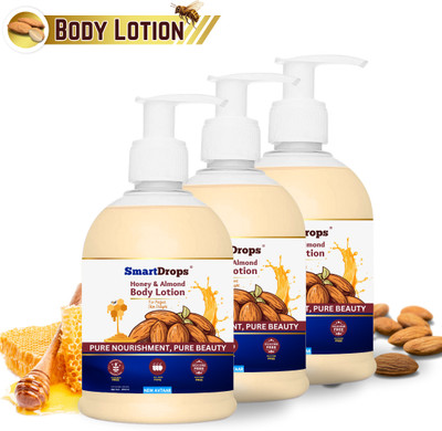 smartdrops Honey & Almonds Body Lotion For Normal to Dry skin(500 ml)