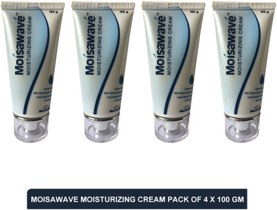 MOISAWAVE moisturizing cream - best moisturizer for dry skin(pack of 4)100g(400 g)