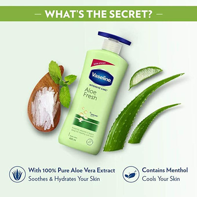 Vaseline ALOE FRESH INTENSIVE CARE LOTION 390 ML X 1 SET(390 ml)