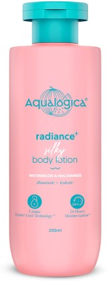 Aqualogica Radiance+ Silky Body Lotion | Long Lasting Intensive Deep 24H Moisturization(200 ml)