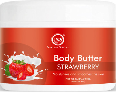 Nuerma Science Strawberry Body Butter For Intense Moisturization & Soft Supple Healthy Skin(50 g)